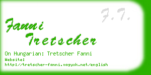 fanni tretscher business card